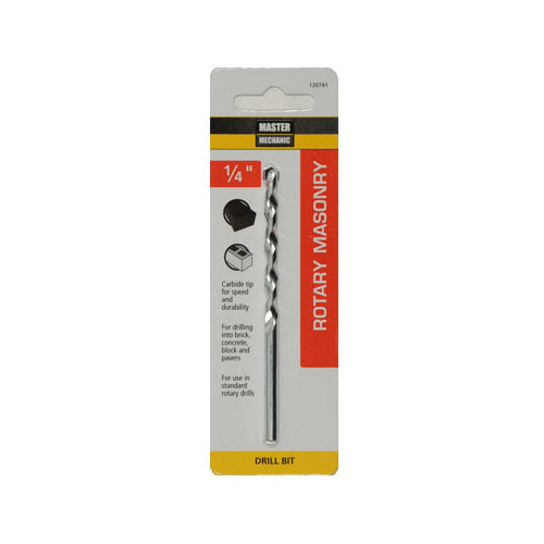 Masonry Drill Bit, 1/4 x 4-In.