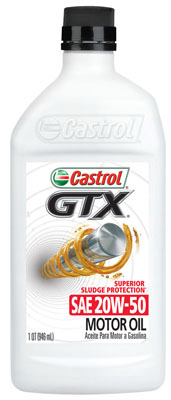 BP LUBRICANTS USA INC 151A8E GTX Motor Oil, 20W-50, Qt.