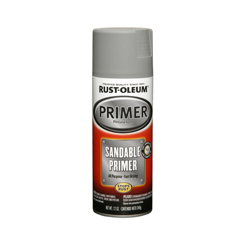 AUTOMOTIVE Sandable Primer Spray, Gray, 12 oz, Aerosol Can