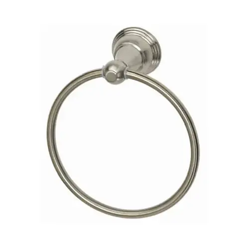 Vintage Towel Ring, Brushed Nickel