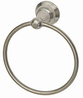 HOMEWERKS WORLDWIDE LLC-IMPORT 231193 Vintage Towel Ring, Brushed Nickel