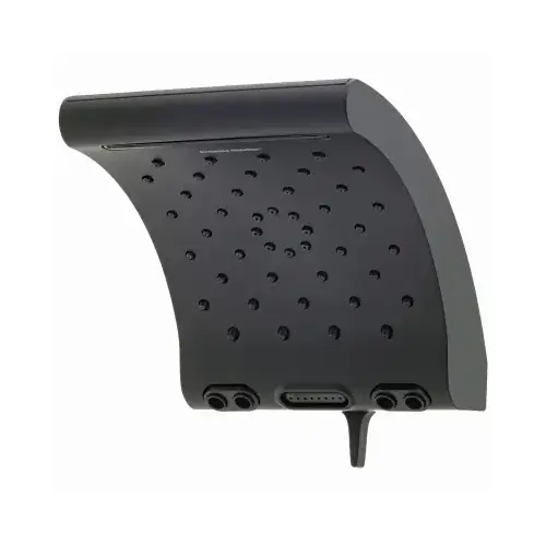 Oxygenics 34271 Evolution 5-Spray WaterSense Rain Shower Head, Fixed Mount, 1.8 GPM, Matte Black, 8.75-In.