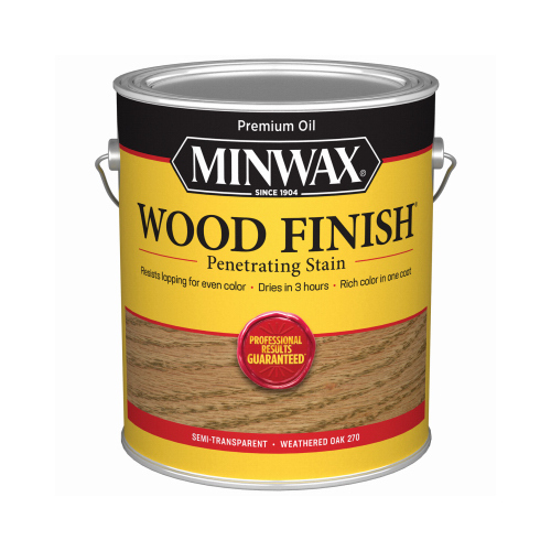 Wood Finish 0000 Wood Stain, Weathered Oak, Liquid, 1 gal, Can