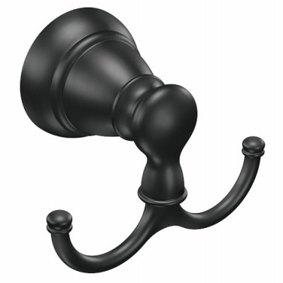 Moen Y2603BL Banbury Robe Hook Matte Black Finish