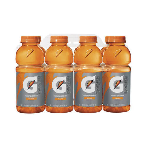 Thirst Quencher Drink, Orange, 20-oz  pack of 8