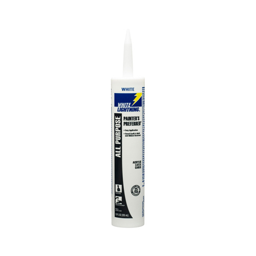 WHITE LIGHTNING PRODUCT WL300100 Painters Preferred Latex Caulk, 10oz.