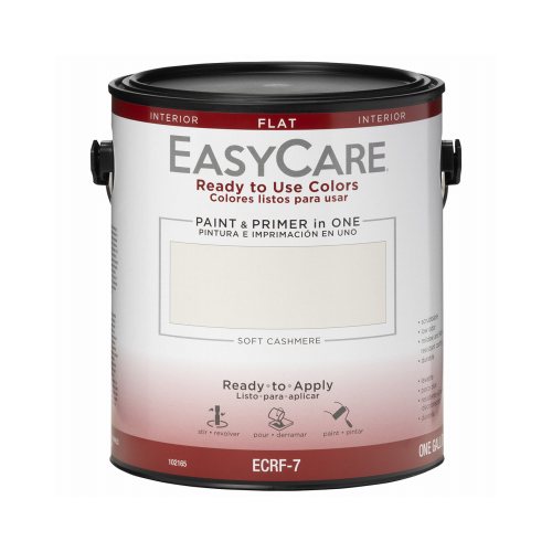 Ready To Use Colors Paint & Primer, Interior Flat Acyrlic, Soft Cashmere, Gallon