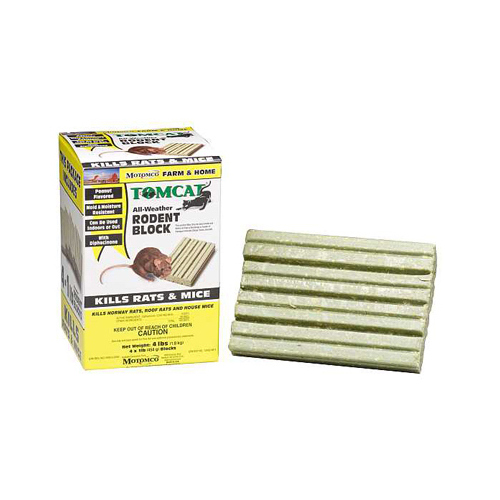Rodent Bait, 1-Lb. Block  pack of 4