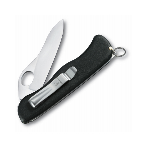 One Hand Sentinel Lockblade Clip Knife, Non Serrated