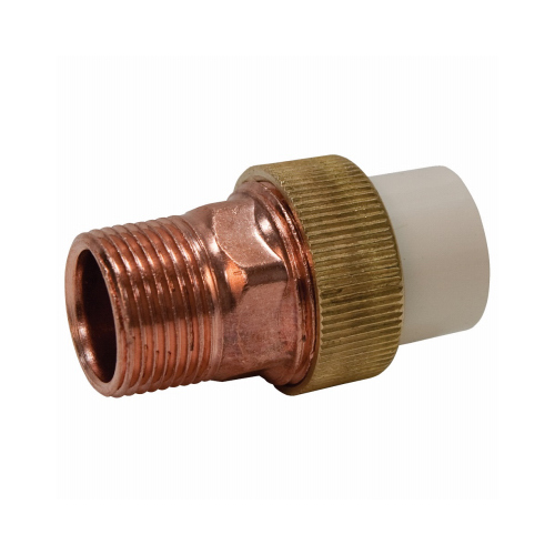 Pipe Fittings, Transition Union, 3/4 CPVC Slip x Brass MIP