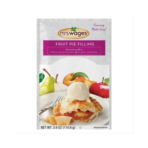 Mrs. Wages W801-J4425-XCP12 Fruit Pie Filling Mix, 3.9 oz Pouch - pack of 12