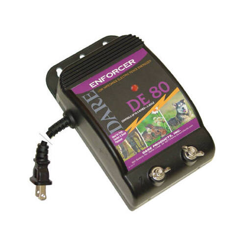 Dare DE 80 Enforcer Series Electric Fence Energizer, 5 Acre, PlugIn