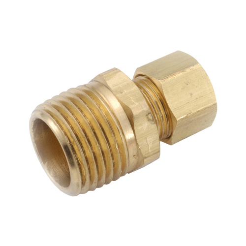 Compression Fitting, Connector, 5/8 Compression x 1/2-In. MPT