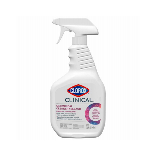 The Clorox Company 60086 Clinical Germicidal Cleaner + Bleach Spray, 32-oz.