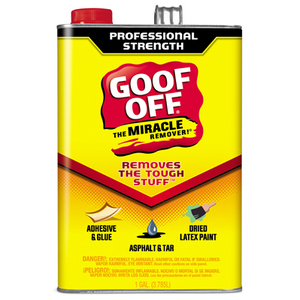 Goof Off FG657 Latex Paint Remover, Liquid, White, 1 gal, Can