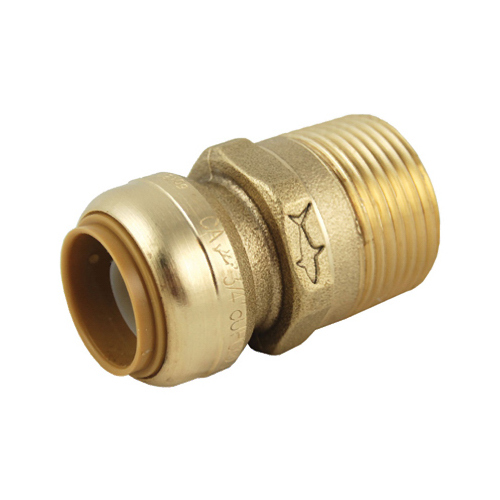 SHARKBITE/CASH ACME U139LF 3/4 x 1In. Male Iron Pipe Straight Connector