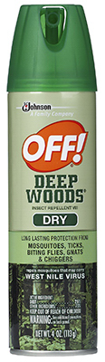 S C JOHNSON WAX 71765 Deep Woods Dry Insect Repellent, 4-oz. Aerosol