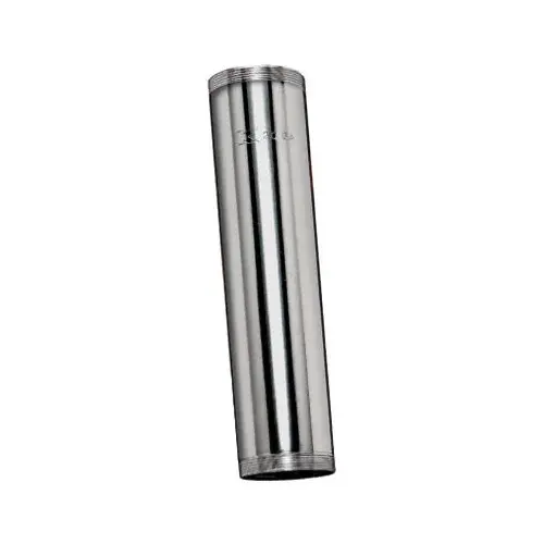 Keeney 1164K Threaded Drain Pipe Tube, Chrome Plated, 20-Ga., 1-1/2 x 12-In.