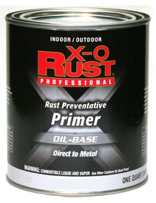 TRUE VALUE MFG COMPANY 1220-QT X-O Rust Metal Primer, Oil-Base, White, 1 Qt.