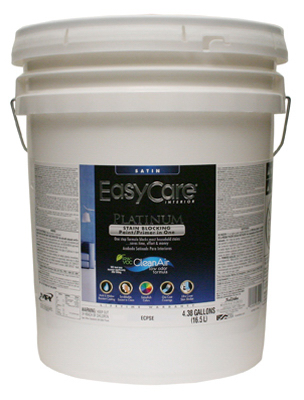 TRUE VALUE MFG COMPANY ECPSET-5G Platinum Acrylic Paint & Primer In One, Satin Tint Base, 5-Gallons