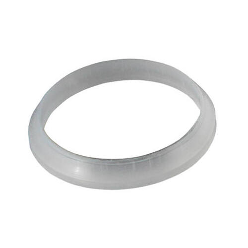 Drain Washer, Plastic Poly, Beveled, 1.25 x 1.25-In.