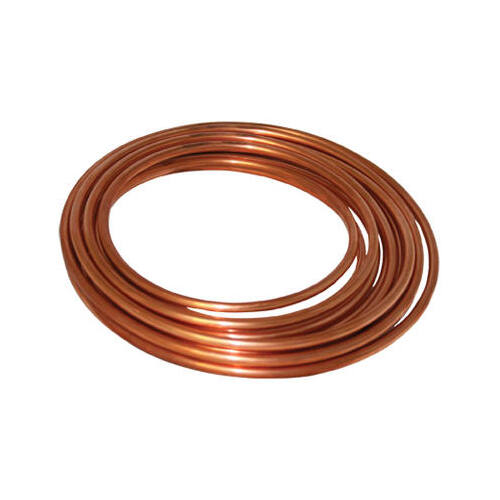 Copper Tuber Water Supply Line, 1/4-In. OD x 20-Ft.