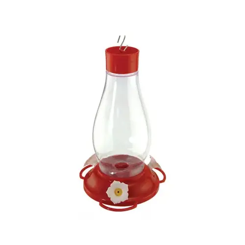 Bird Feeder, Hummingbird, Hurricane Glass, 30-oz.