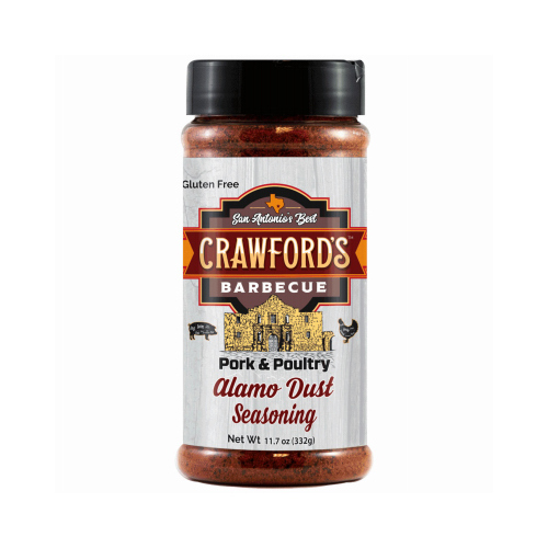 Crawford's BBQ CB01010 BBQ Rub, Alamo Dust Flavor, 11.7 oz