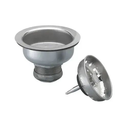 Basket Strainer with Locking Shell, 4-3/8 in Dia, Stainless Steel, Venetian Bronze, 3-1/4 in Dia Mesh