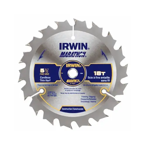 Cordless Circular Saw Blades, 5 1/2 in, 18 Teeth