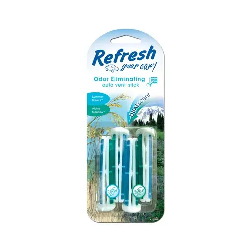 AMERICAN COVERS INC 09591Z Air Freshener, Alpine Meadow/Summer Breeze Scent - pack of 4