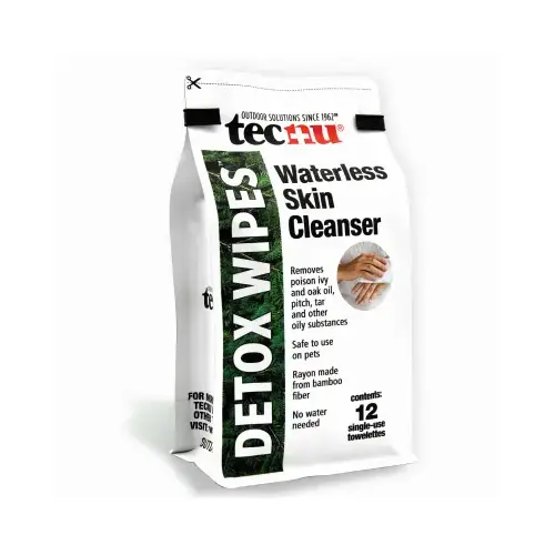 TEC LABORATORIES INC FG10314 Detox Wipes, 12-Ct.