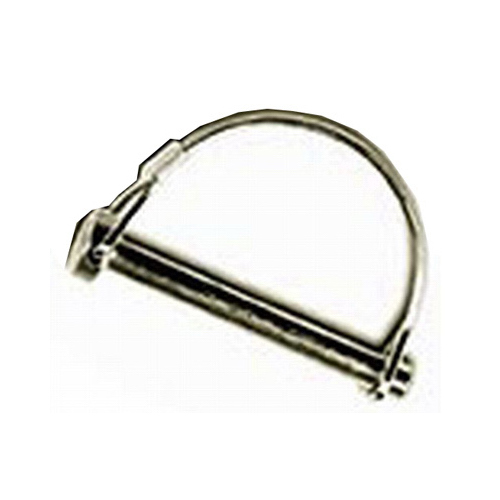 Hitch Pin, Wire Lock, Round, 1/4 x 1-3/4-In.