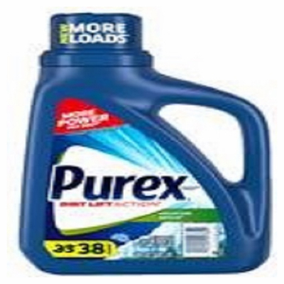 PUREX 24200-04784 Laundry Detergent, 50 oz, Liquid, Mountain Breeze Clear