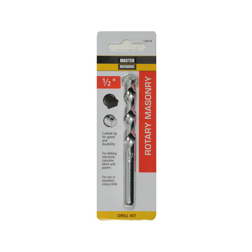 Masonry Drill Bit, 1/2 x 4-In.