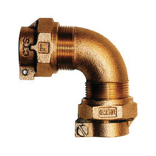 T-4411NL Series Pipe Elbow, 1 in, Pack Joint, 90 deg Angle, Bronze, 100 psi Pressure