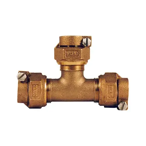 T-4441NL Series Pipe Tee, 3/4 in, Pack Joint, Bronze, 100 psi Pressure