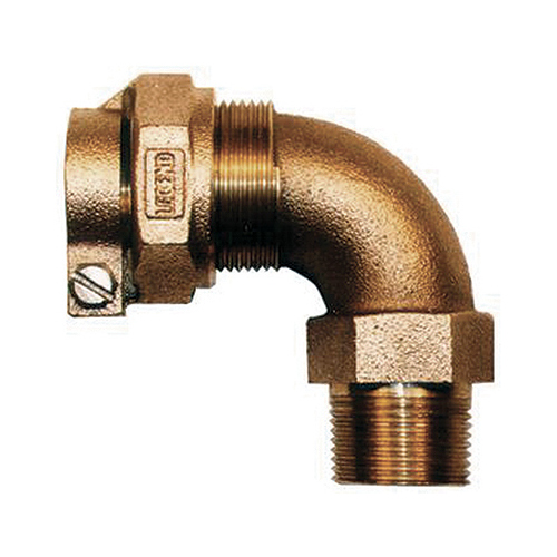 LEGEND VALVE & FITTING 313-330NL Water Service Elbow, CTS PAK x MIP, 1-In. x 3/4-In.