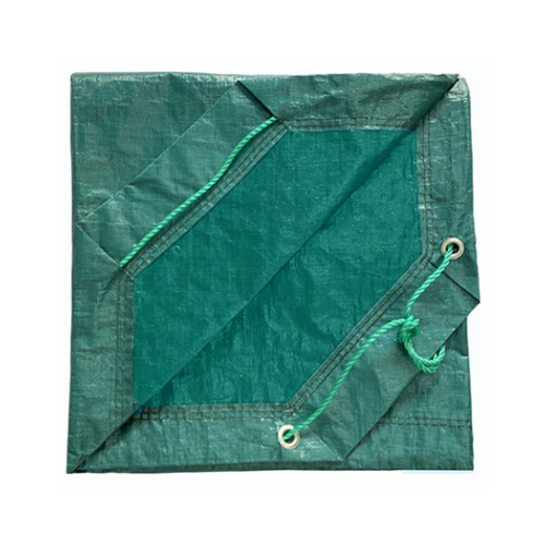 Yard Tarp / Leaf Hauler, Green, 9 x 9-Ft.