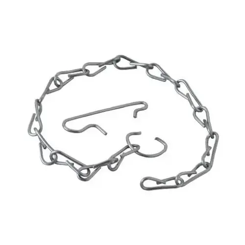 Toilet Flapper Chain, Stainless Steel, 9.5-In.