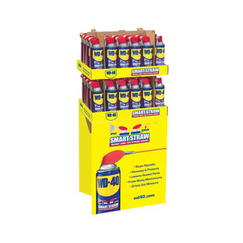 WD40 490051 Multi-Purpose Lubricant, Pre-Pack Smart Straw Display, 12-oz. Cans