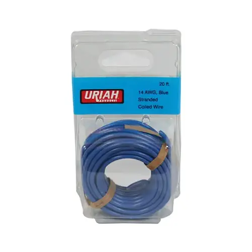 Automotive Wire, Insulation, Blue, 14 AWG, 20-Ft.