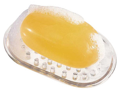 InterDesign 29500 Soap Dish, Clear Plastic