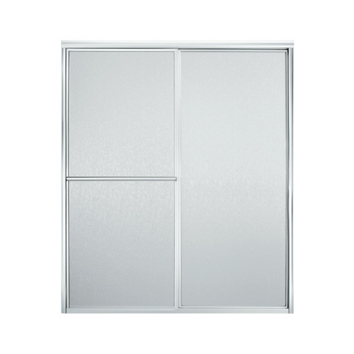 Bypass Glass Shower Door for Seated Shower Surround, 54-3/8-59-3/8-In. x 70-In.