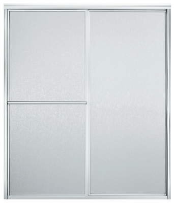 Kohler SP5975-59S-G06 Bypass Glass Shower Door for Seated Shower Surround, 54-3/8-59-3/8-In. x 70-In.