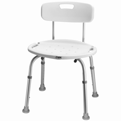 COMPASS HEALTH BRANDS FGB75300 0000 Bath/Shower Seat White Aluminum 20.5" H X 20" L White