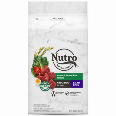 AMERICAN DISTRIBUTION & MFG CO 12964 Nutro Natural Choice Dog Food, Dry, Lamb & Rice, Small Bite Adult, 12-Lbs.