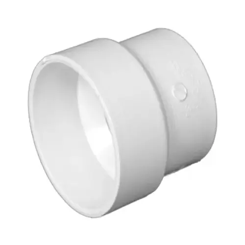 Schedule 40 DWV Sewer Pipe Adapter Coupling, PVC, 4 x 3-In.