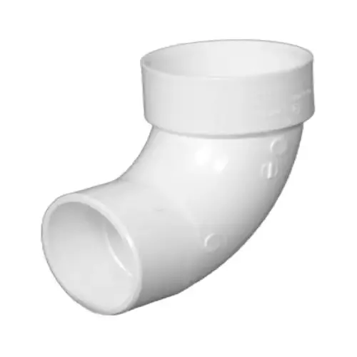 Schedule 40 DWV 90-Degree Sanitary Street Elbow, 4-In.