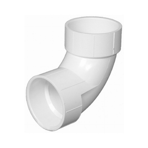 Schedule 40 DWV 90-Degree Sanitary Elbow, 4-In.